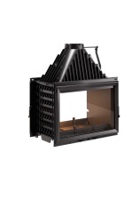 Invicta Foyer à bois 800 GV Double Face Volet — appareil détouré ; finition anthracite ; référence de variante P928244.